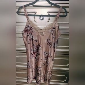 Thalia Sodi Intimates Ladies Satin Nighty with Lace - Size M